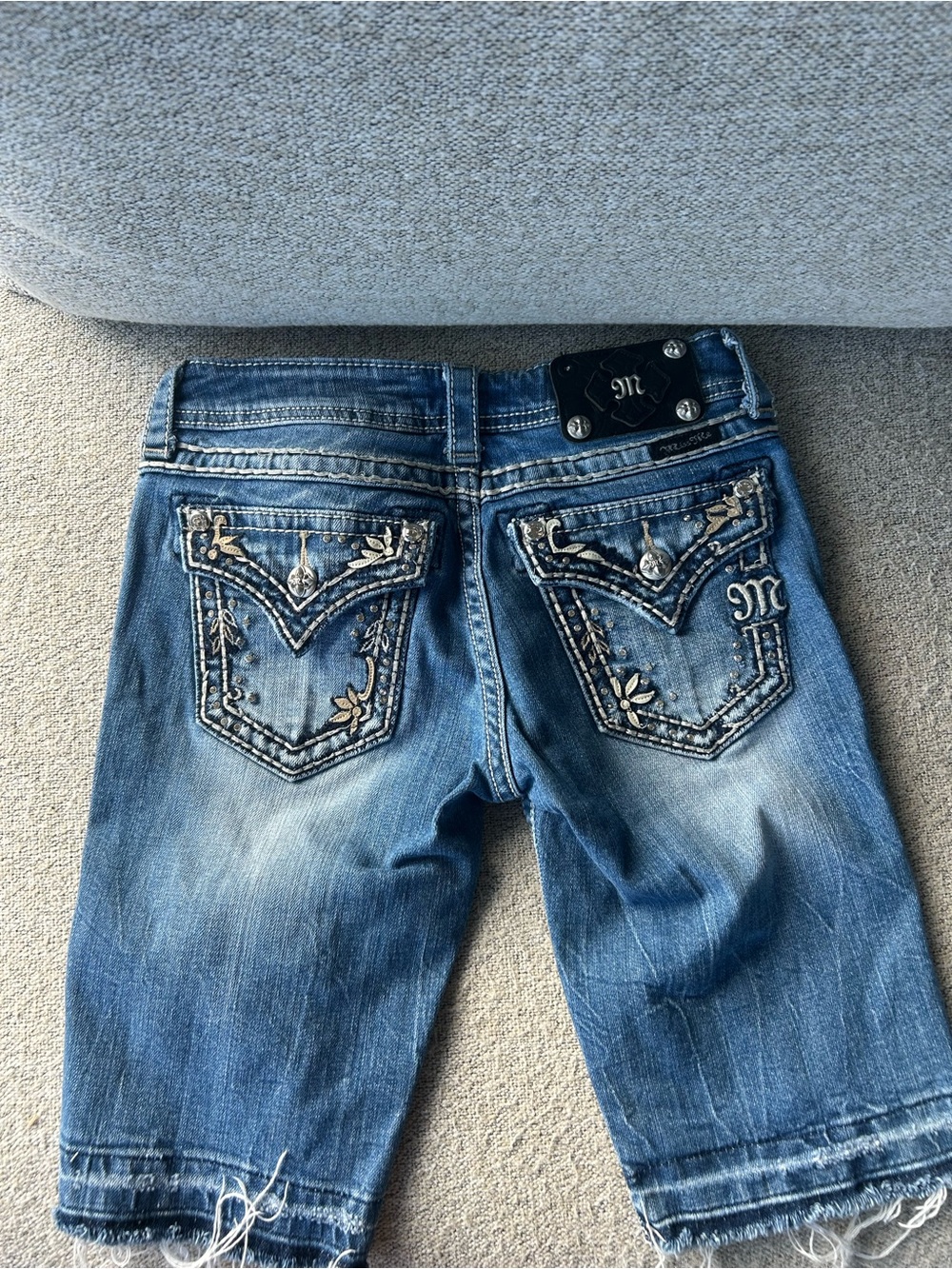 Miss Me Light Blue Denim Bermuda Shorts Size 26